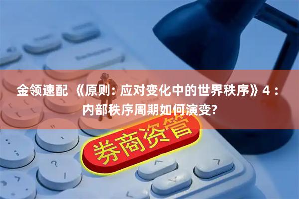 金领速配 《原则: 应对变化中的世界秩序》4 : 内部秩序周期如何演变?